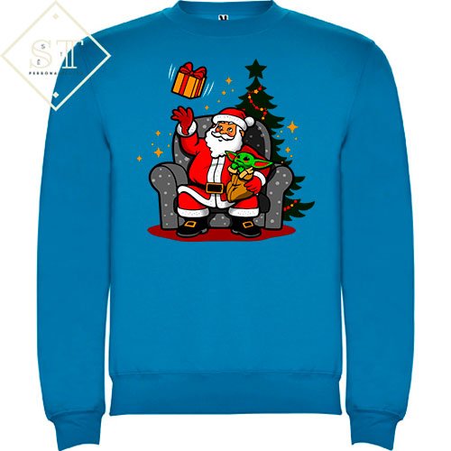 Baby Yoda with Santa - Sê-Tu